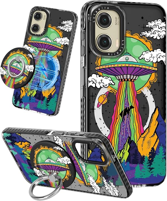Lotadilo for Moto G Stylus 5G 2024 Case for Women, Alien