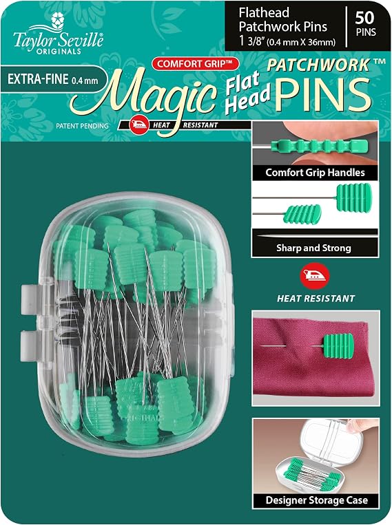 Taylor Seville Magic Flat Head Patchwork Extra Fine .4 50PCS Green