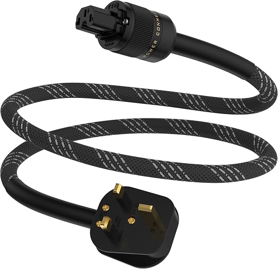 Tertullus Audiophile Power Cable Hifi Power Cable Ofc Power Cord Male To Female Home Audio Cable For Hifi Cd Tube Amplifier (1m, P101)