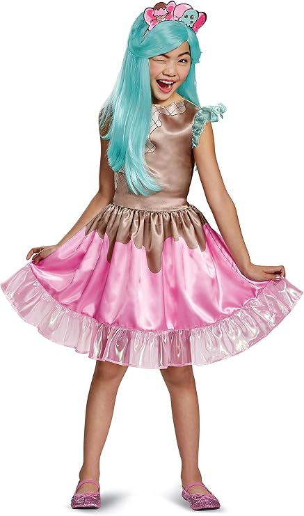 Disguise Peppa-Mint Classic Shoppies Costume, Pink/Brown, Medium (7-8)