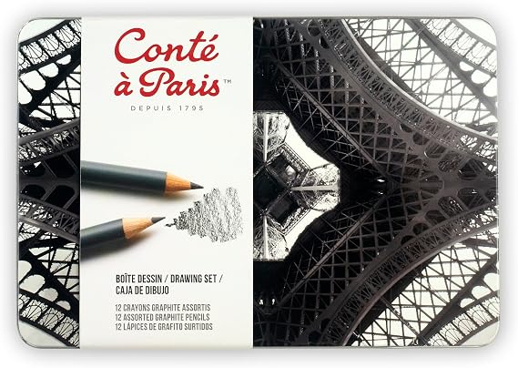 Conte a Paris 12 Count Assorted Graphite Pencil Drawing Set