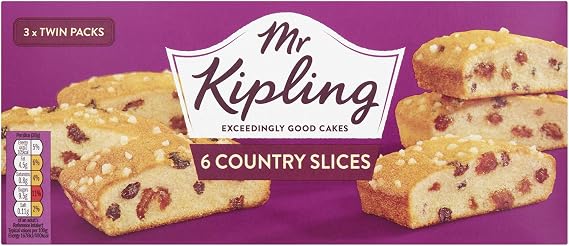 Mr Kipling Country Cake Slices, 6 Treats – Perfect For Snacking On-the-Go (Pack of 1)