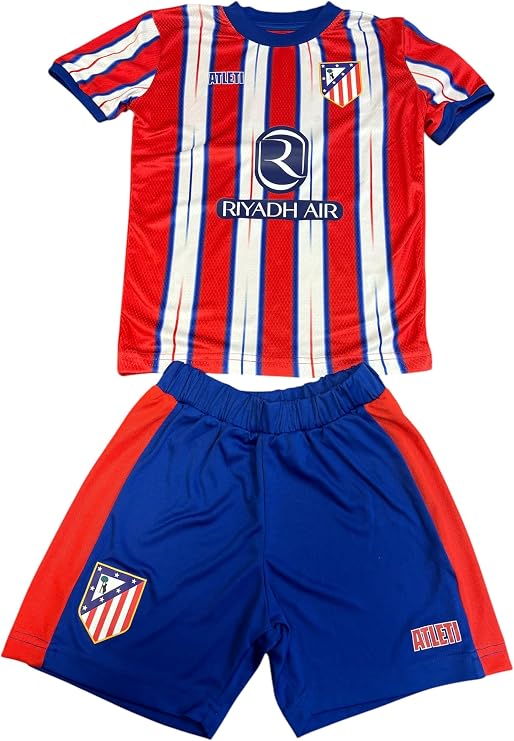 ATMadrid Home Jersey 24/25 Season Official ATMadrid Football Jersey Soft Comfortable Fabric Adult