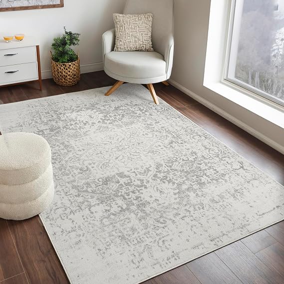 Livabliss Syracusa Vintage Runner, Boho – 80x150 cm, Grey & Beige