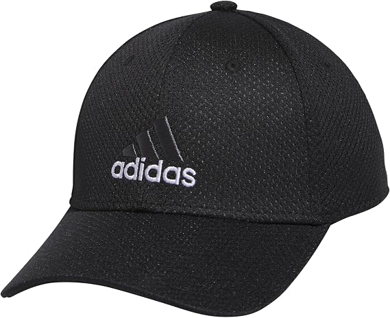 adidas Men's Zags 2.0 Structured Mid Crown A-Flex Stretch Fit Hat Baseball Cap