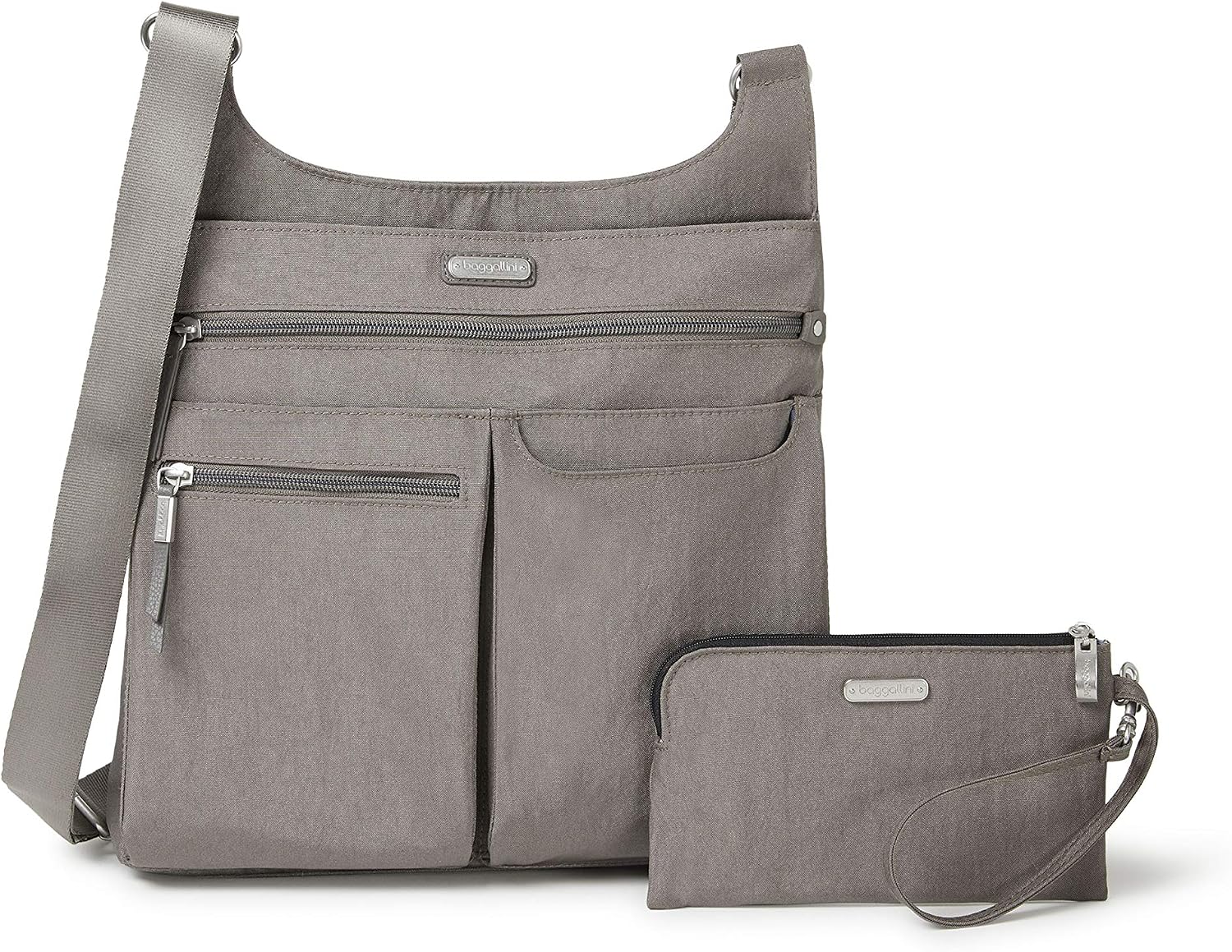 Baggallini On Track Crossbody with RFID Phone Wristlet