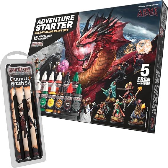 Gamemaster Adventure Starter Paint Set + Character Brush Set