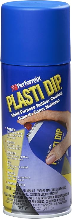 Plasti Dip Spray Coating, Flex Blue, 11 oz Aerosol Can, Multi-Purpose Rubber Coating, Peelable Flexible Protective Spray for Auto, Wheels, Trim, Home, Garden, RV, Marine & DIY Projects