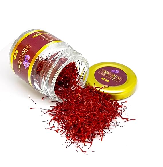 Organic Saffron Threads by Banu Saffron Award Winning All Red Certified Organic Grade A Saffron, Premium Crocus Sativus Gourmet Spice for Tea, Rice, Paella, Risotto & Cooking - 1 Grams (0.035 Ounce)