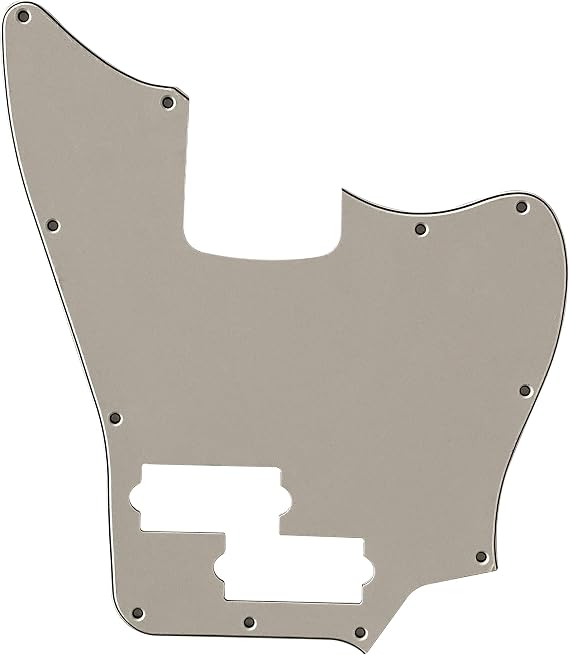 Guitar Parts For Squier VM Jaguar Bass Style Guitar Pickguard (3 Ply White)