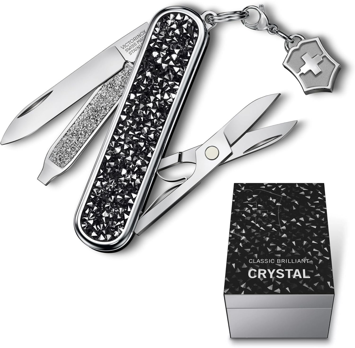 VICTORINOX Classic SD Brilliant Swiss Army Knife Multifunctional Knife Outdoor Camping Scissors with Negative Driver Equipped with Clasp Swiss Multi-Tool with 5 Functions Present Gift Small Compact Lightweight Domestic Genuine Product
