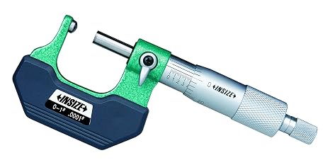 INSIZE 3260-1 Spherical Anvil Tube Micrometer, Type A, 0" - 1", 0.0001" Graduation