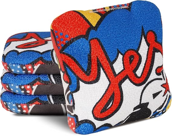 Cornhole Bags Set Regulation Professional Cornhore Bags Slick and Stick Bean Bags for Cornhole Game Changer Cornhole Bags with Storage Bags