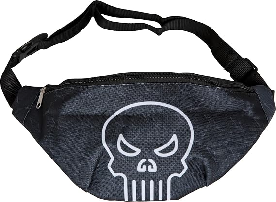 Punisher 835189 Marvel Studios Symbol Fanny Pack Black