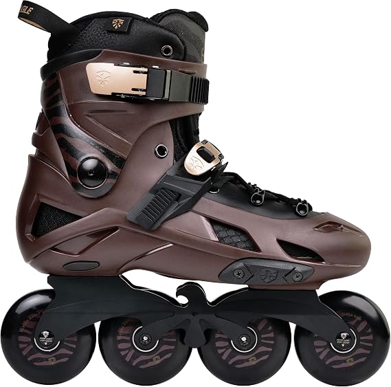 Flying Eagle Optimum F7 - Inline Skates for Men Women Adult, Aggressive Inline Roller Skates, Professional Roller Skates, Adult Inline Skates, Street Skates or Inline Speed Skates (Brown - 36)
