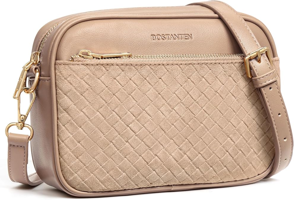 BOSTANTEN Small Crossbody Bag for Women RFID Vegan Leather Purse