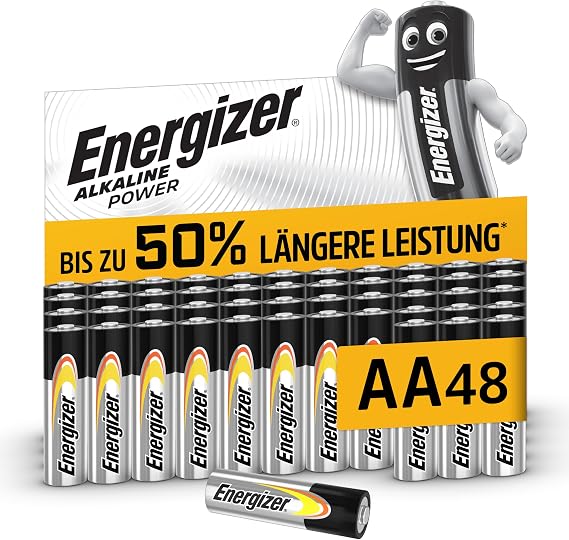 Energizer Alkaline Power Batterien AA (48 Stück)