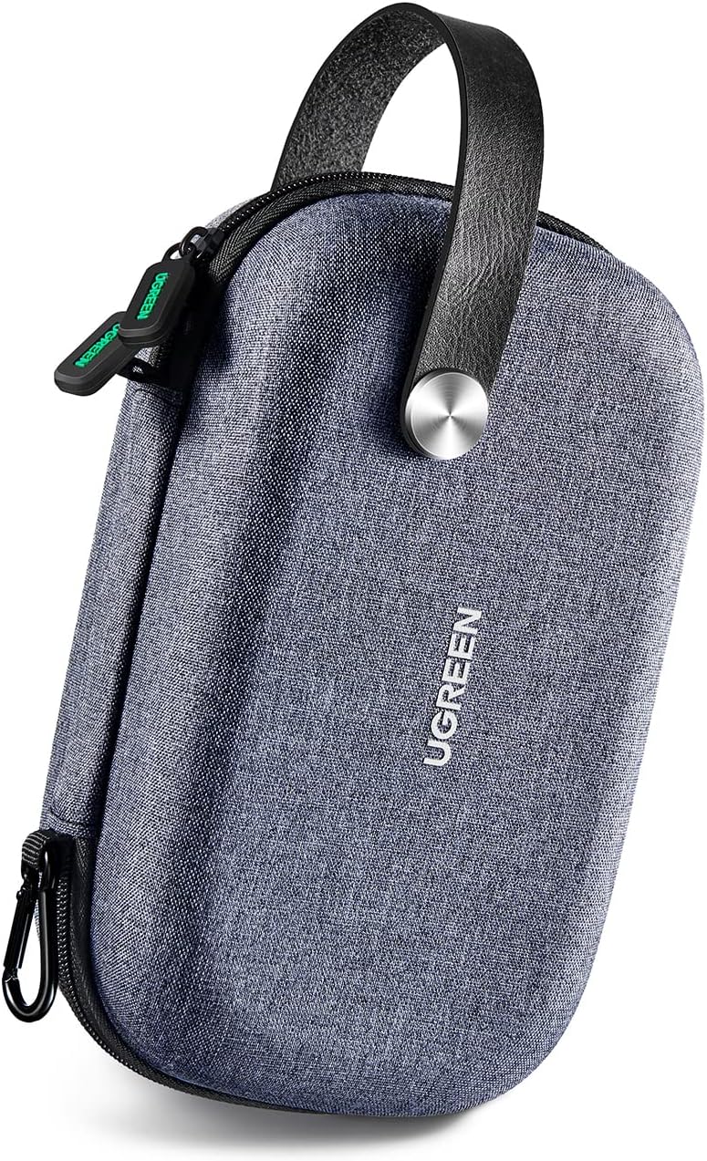 UGREEN Gadget Pouch, Compact, PC Accessories, Storage Case, Travel Pouch, Charger, Cables, Mobile Battery, USB Hub, etc., Protective Case, Small Item Pouch for Business TripsTravel, Waterproof