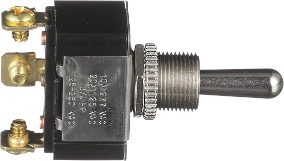 Seachoice 3-Position Boat Toggle Switch, On/Off/On