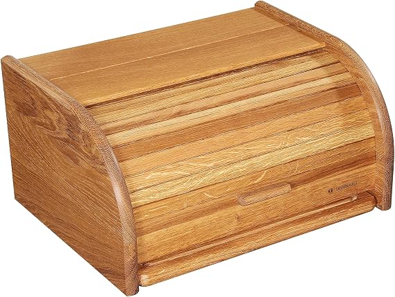 Zassenhaus Country Bread Bin with Chopping Board 40 x 30 x 20 cm Oak Wood