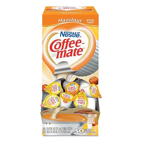 Coffee-mate Liquid Creamer Singles - Hazelnut - 50 ct