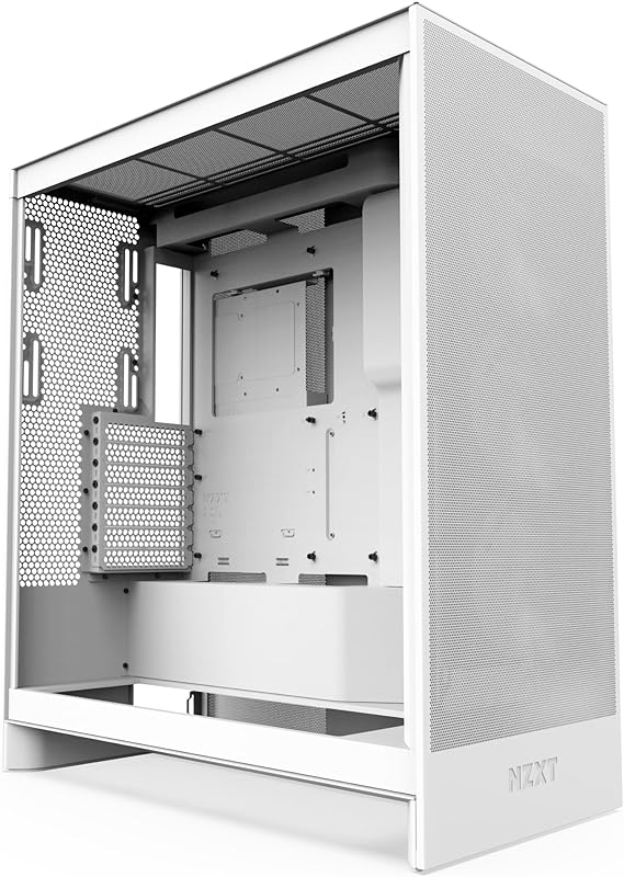 NZXT H7 Flow v2 White with 120mm Fans 3-Pack Mid Tower ATX Case CM-H72FW-01 CS9013
