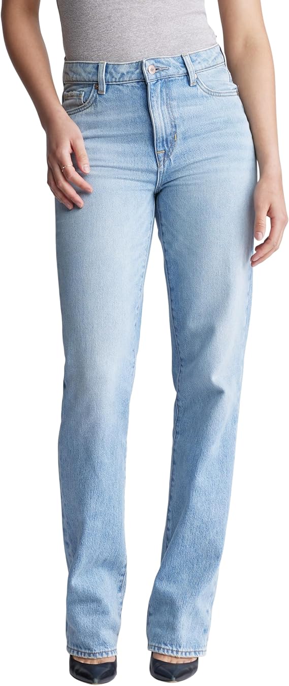 Buffalo David Bitton Women's Mary Mid Rise Straight Jeans