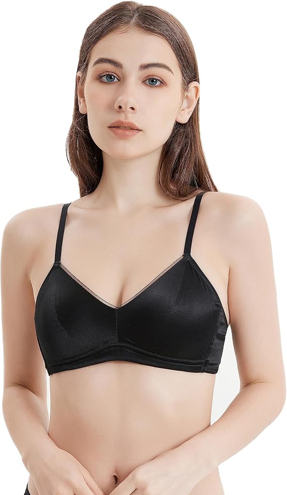 TulipSilk Women's Mulberry Silk Bra Silk Underwear