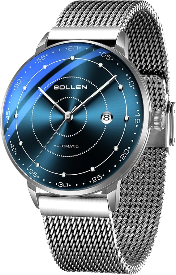 SOLLEN Mens Automatic Watch Luxury, Self Winding Mechanical Watches for Men