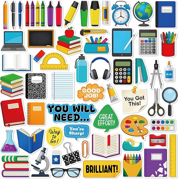 61PCS Classroom Must Haves Magnets: You Will Need Magnetic Management Tools Back to School Supplies for Teacher Student, Elementary Whiteboard Decor(Style 3)