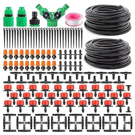 98.5FT Drip Irrigation System Kit