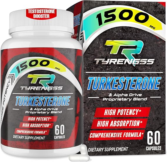 Testosterone Supplement for Men - Testosterone Booster for Men, 60 Capsules