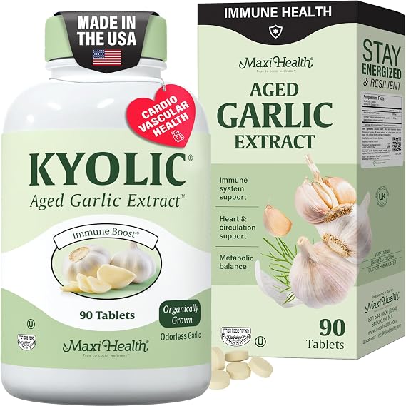 Maxi Health Aged Garlic Extract Supplement (90 Count)