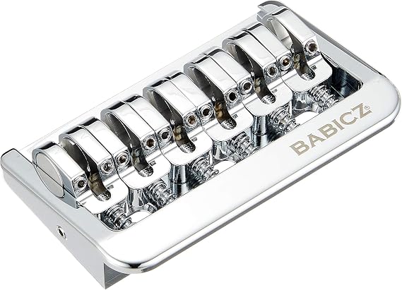 FCHHT6CH Full Contact Hardware Fixed 6 Hardtail Guitar Bridge, Chrome