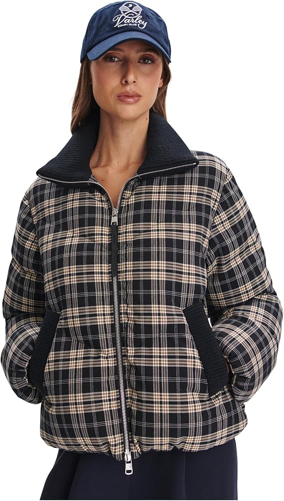 Varley Women's Bryony Short Puffer Flannel Jacket