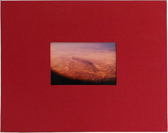 Kolo Newport Scrapbook, 11" x 14", Ideal for Wedding Albums, Baby Books, and Travel Journals, Red