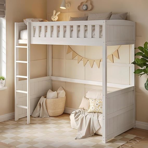 Flair - Bea Single High Sleeper Bed (White)