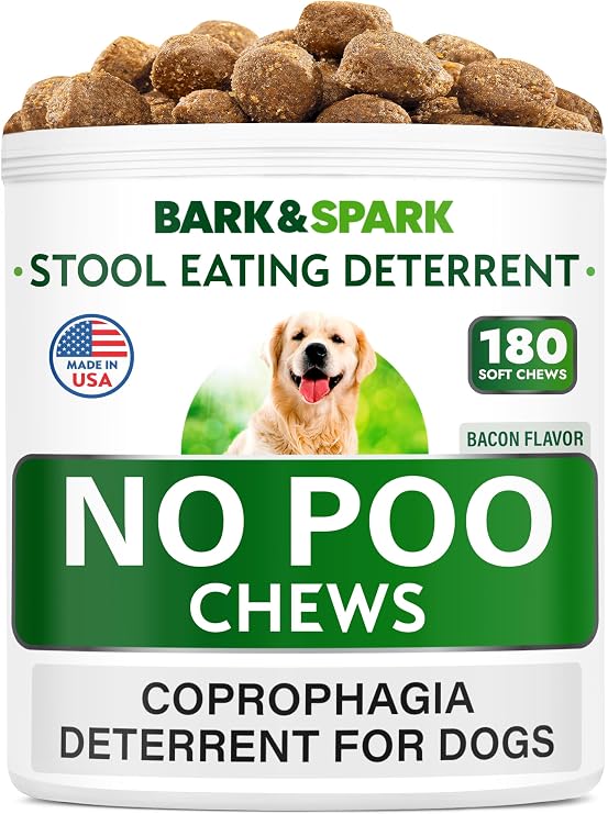 BARK&SPARK NO Poo Treats - Prevent Dog Poop Eating - Coprophagia Treatment