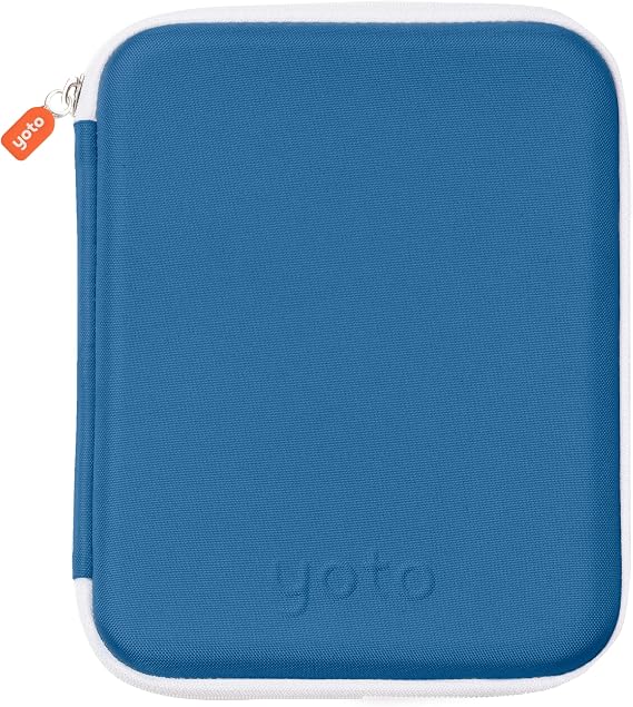 Yoto Card Case in Blue Bird – Kids Accessory, Soft Portable Folder with Zipper & 64 Pockets for Player & Mini Audiobook Cards, Card Binder Holder with Sleeves for Travel