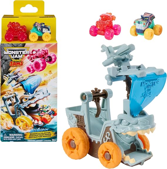 Monster Jam Mini Jams Megalodon Barnacle Blaster Monster Truck Playset