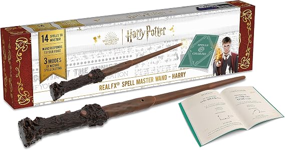 WOW! STUFF Harry Potter Real FX Wand | light & sound voice activated wand | Official Wizarding World Harry Potter Gifts and Toys | Role Play Dress-up Costume Accessory for Fans and Children, Ages 6+