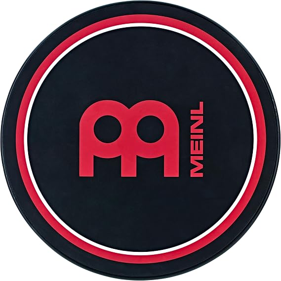 12" Drum Practice Pad, Silicone Medium Rebound and Controlled Volume for Speed, Power and Precision, Classic Logo,