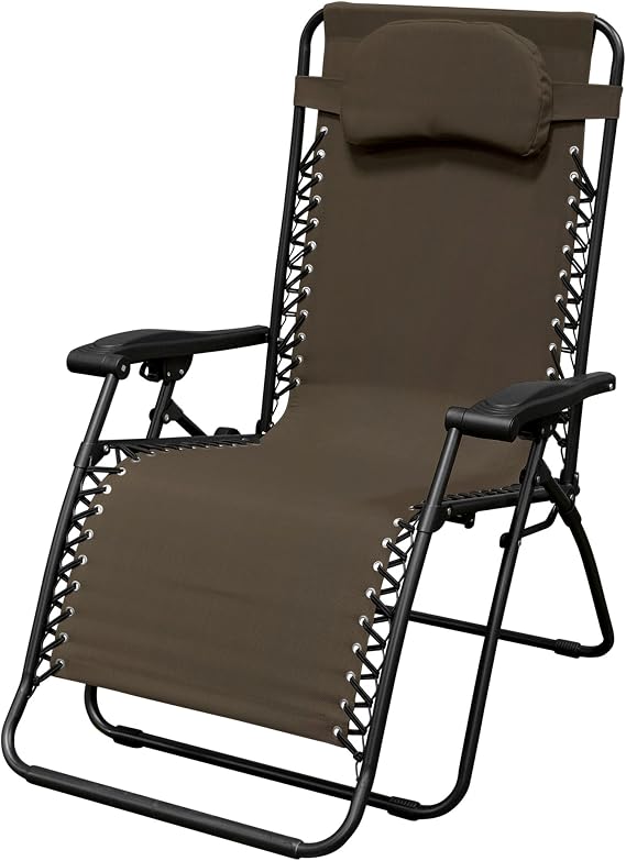 Caravan Sports Infinity Oversized Zero Gravity Chair, Brown