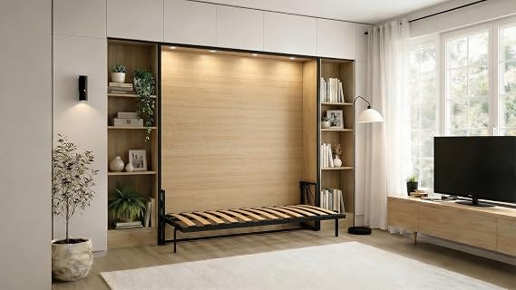 Murphy Bed Studio – Modular Horizontal Wall Bed, Space-Saving Design, 90x200 cm