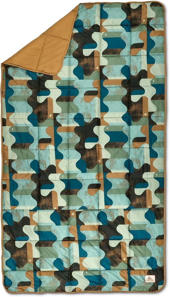 Kelty | Bestie Blanket Geo Natural - Lightweight and Cozy Large 1P Blanket - Twin