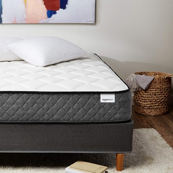 Amazon Basics Hybrid Mattress with Memory Foam and Motion Isolation Springs, Medium Firm, 10 Inch, Twin XL