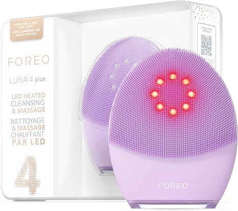 FOREO Luna 4 plus Face Brush - Near Infrared Light Therapy + LED Red Light