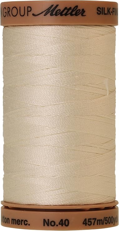 Mettler Silk-Finish Solid Cotton Thread, 500 yd/475m, Muslin