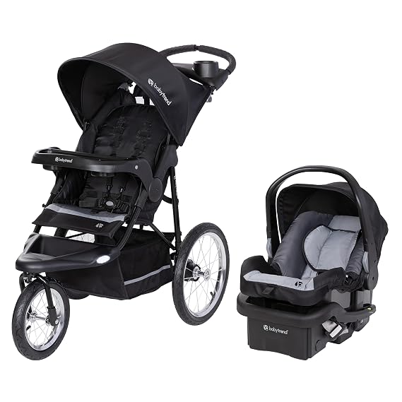 baby Trend Expedition Jogger Travel System with EZ-LiftTM Infant Car Seat, Dash Black
