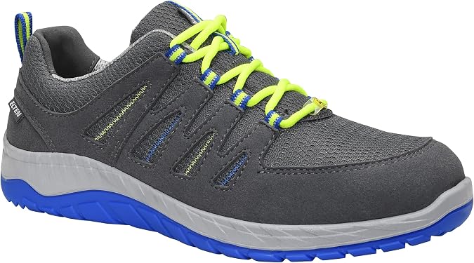 ELTEN Wellmaxx 729551 Maddox Grey-Blue Low ESD S1P Men's Safety Shoes S1P Work and Safety Shoes EN ISO 20345 S1P Steel Toe Cap